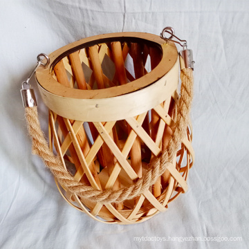 Customized Eco-Friendly Handmade Delicate Willow Lantern with Handle